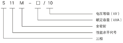 柱上變壓器 S11-M型6-10kV雙繞組無勵磁調(diào)壓全密封(圖1)